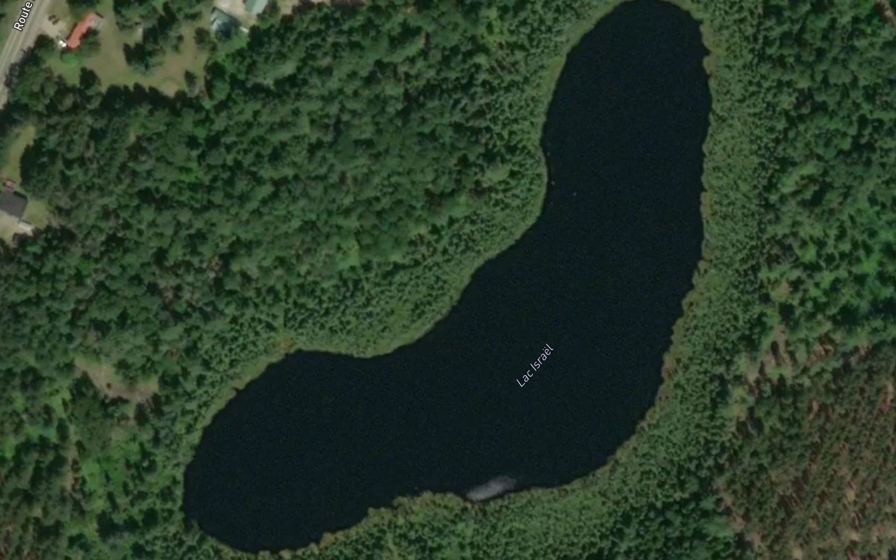 Satellite map of the Lac Israel