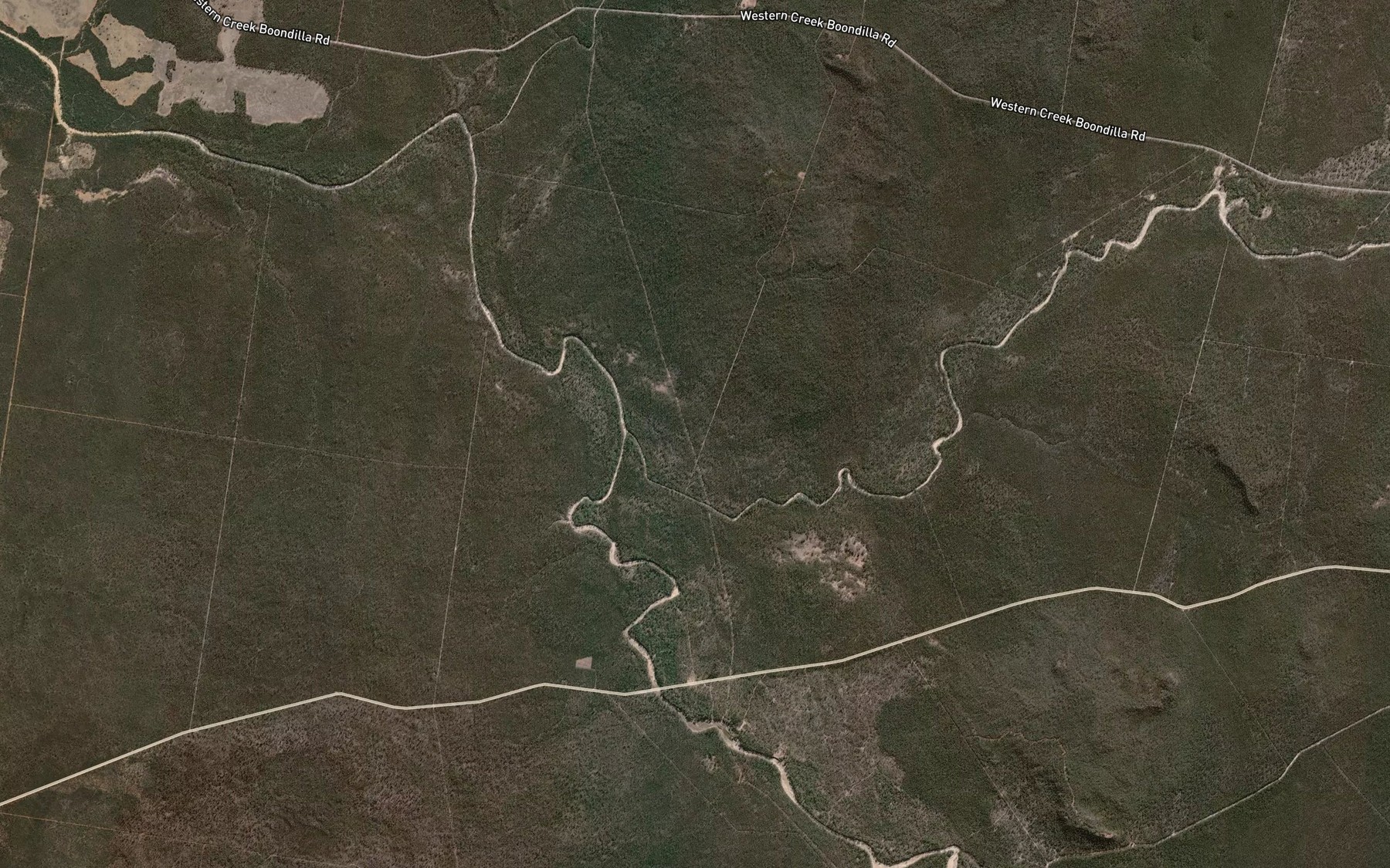 Satellite map of the Paddy Creek