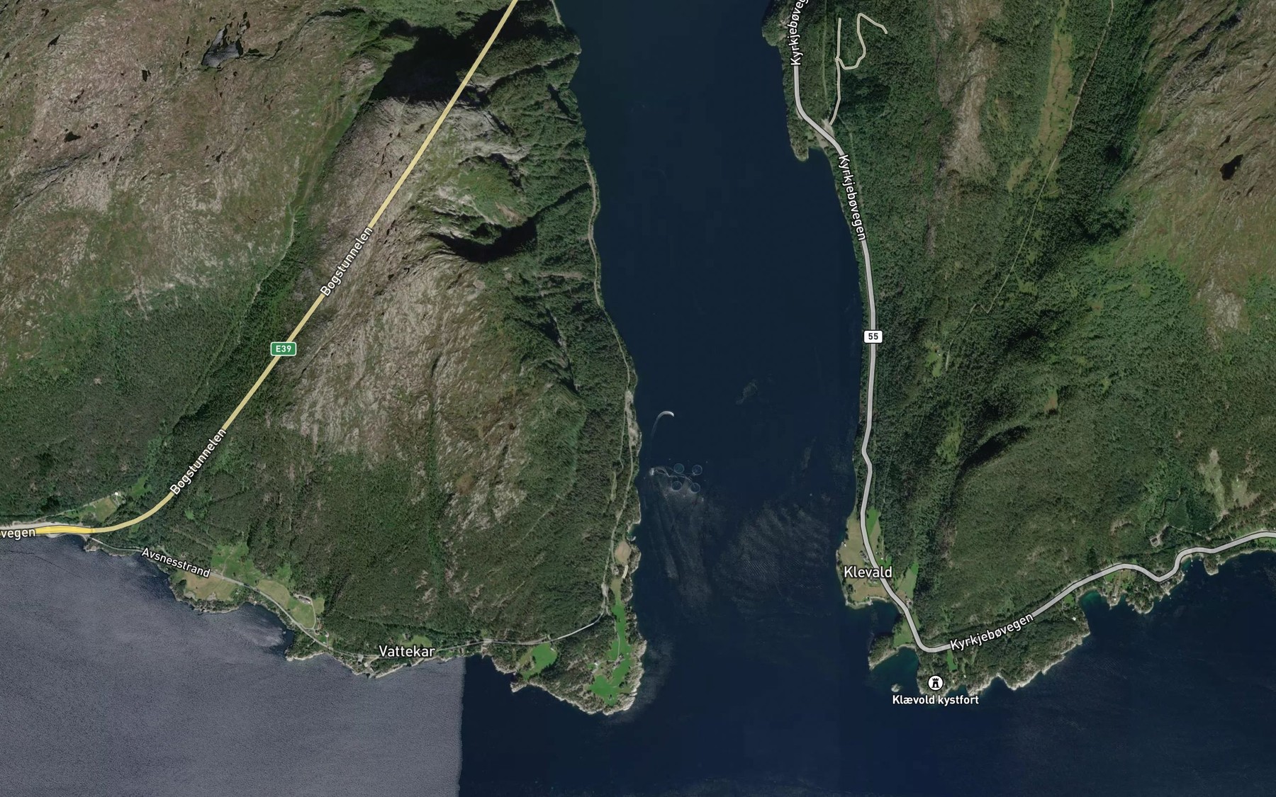 Satellite map of the Nautevikane
