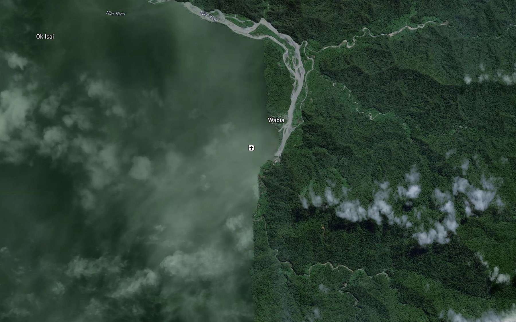 Satellite map of the Niar River