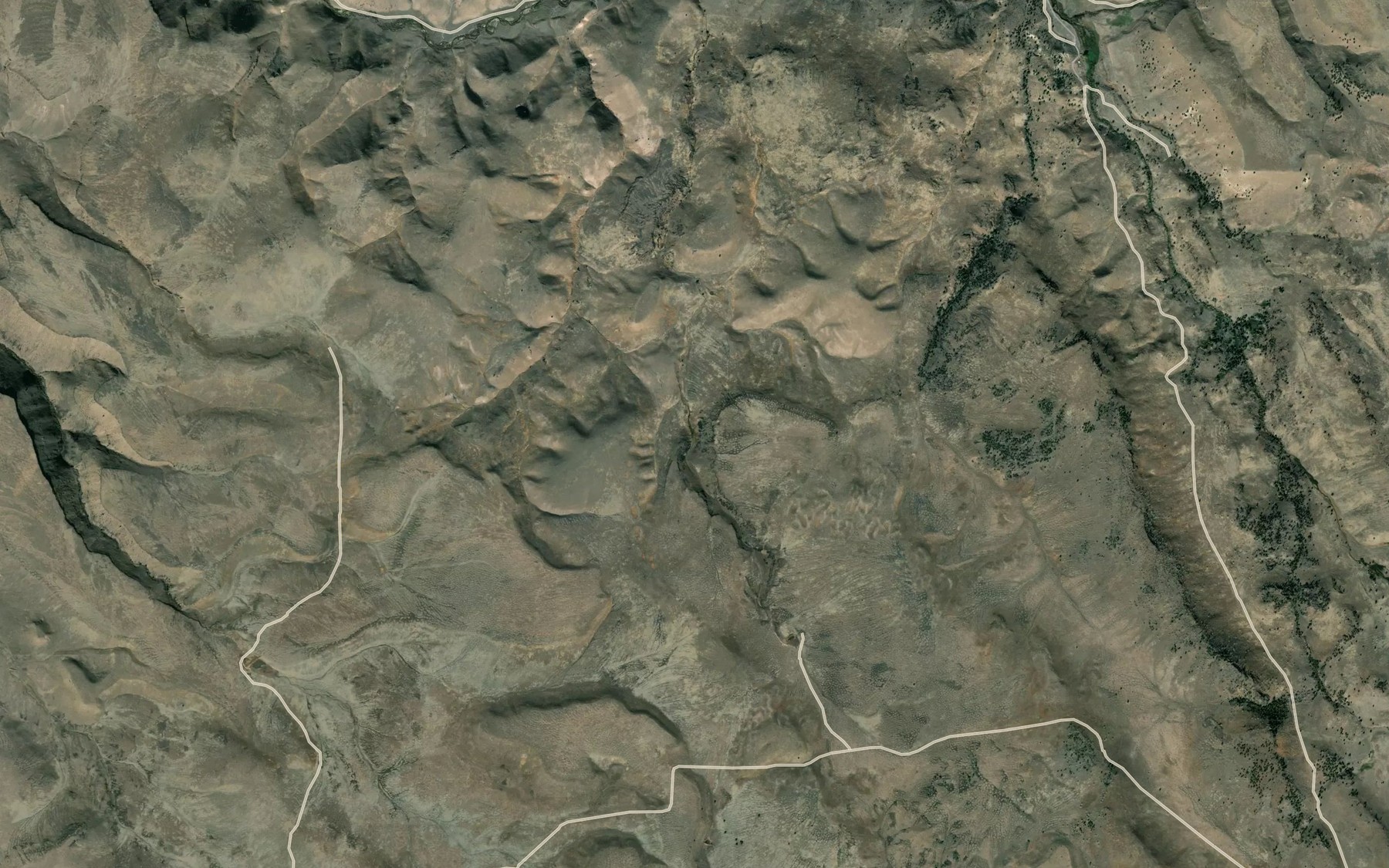 Satellite map of the Dog Spring