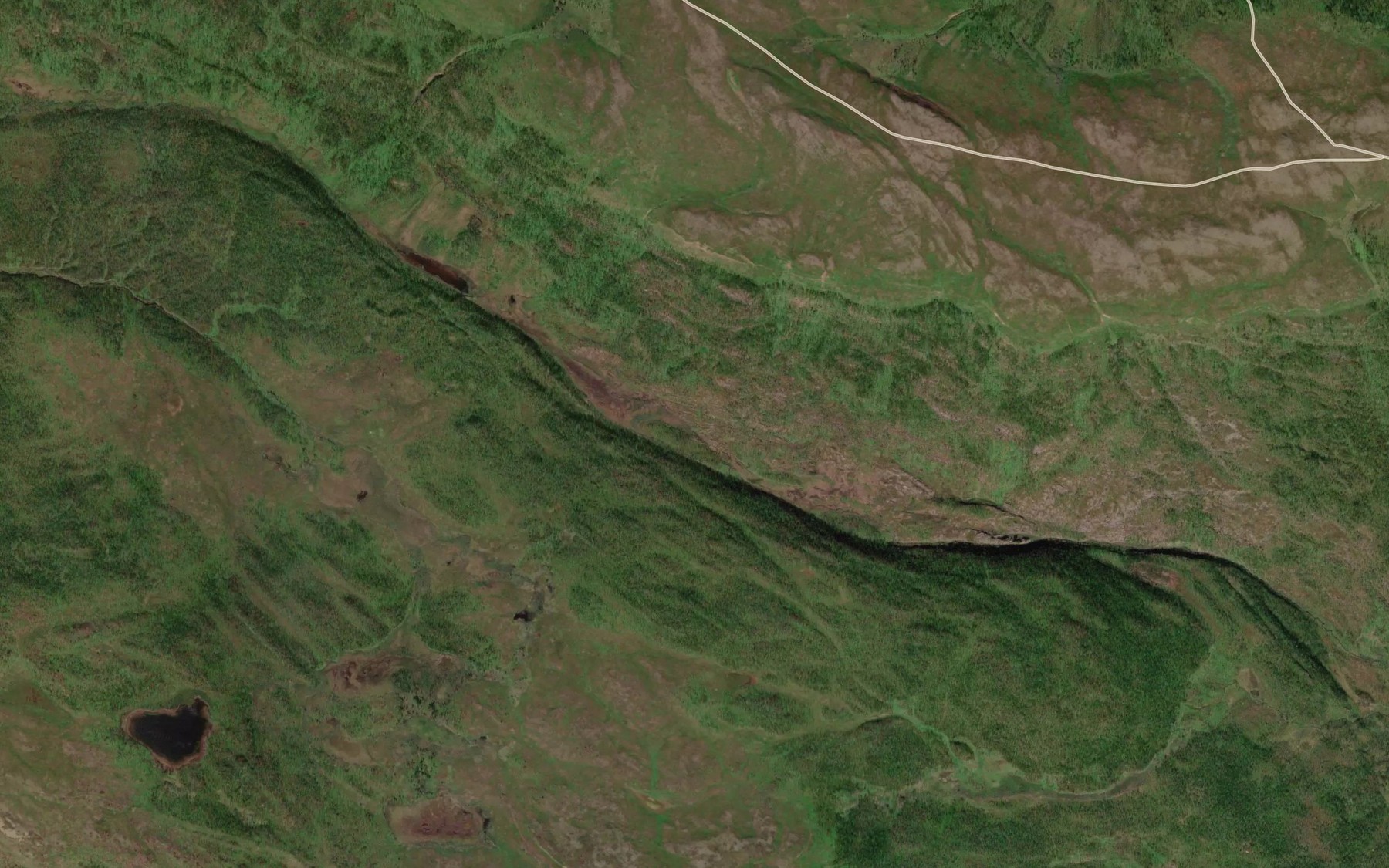 Satellite map of the Stalojohka