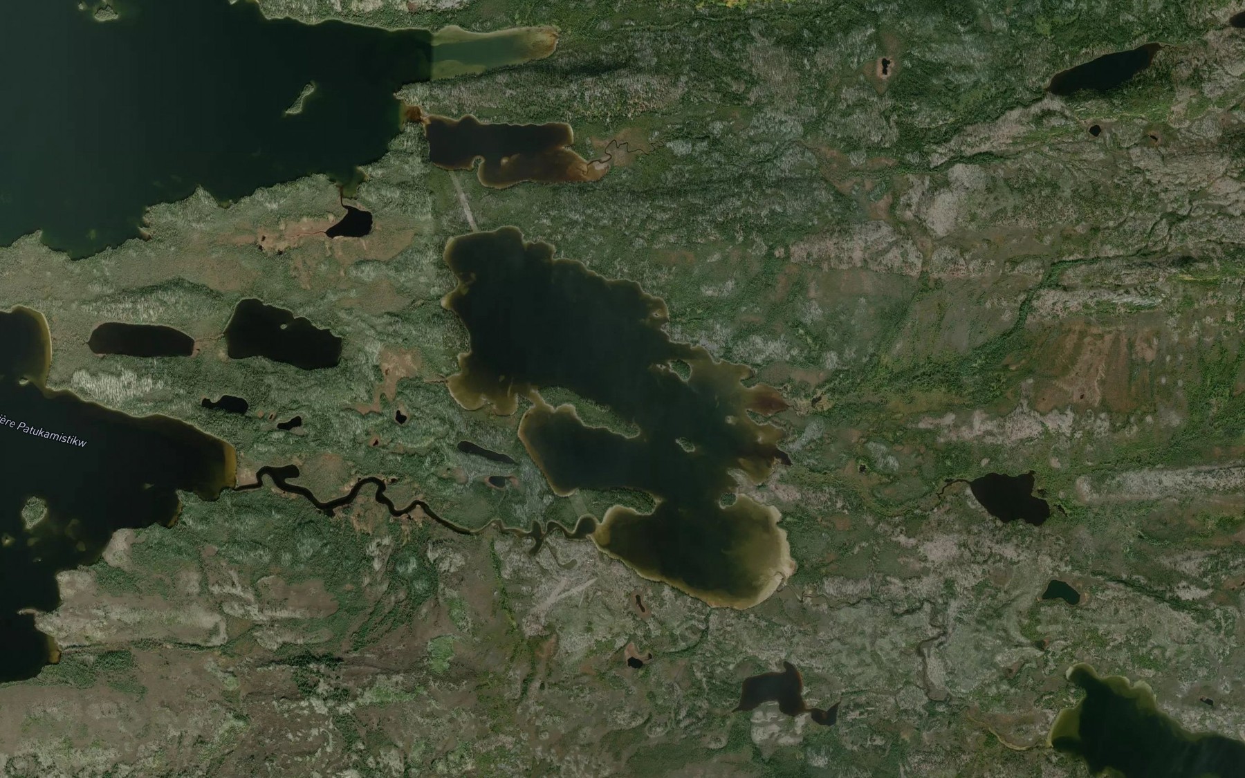 Satellite map of the Lac Kapiskukamisi