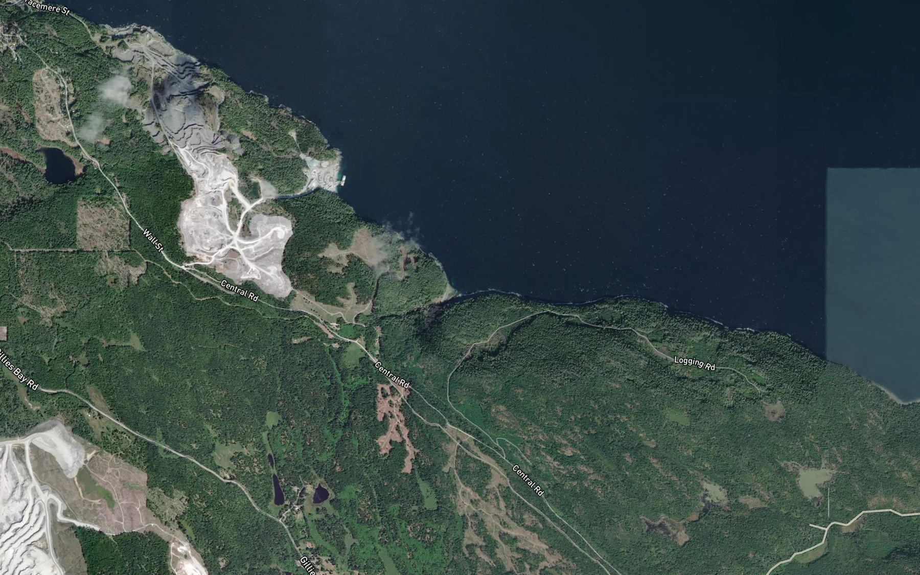 Satellite map of the Raven Bay
