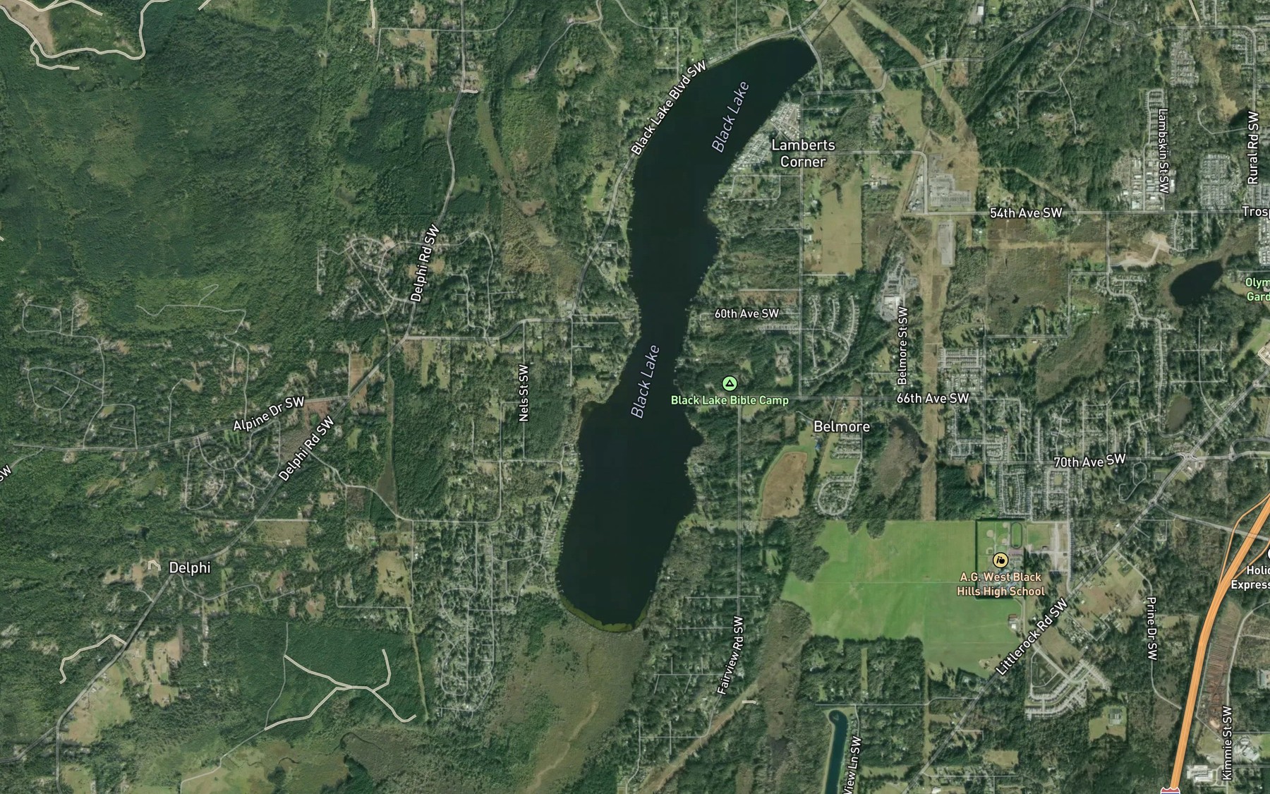 Satellite map of the Spot 3