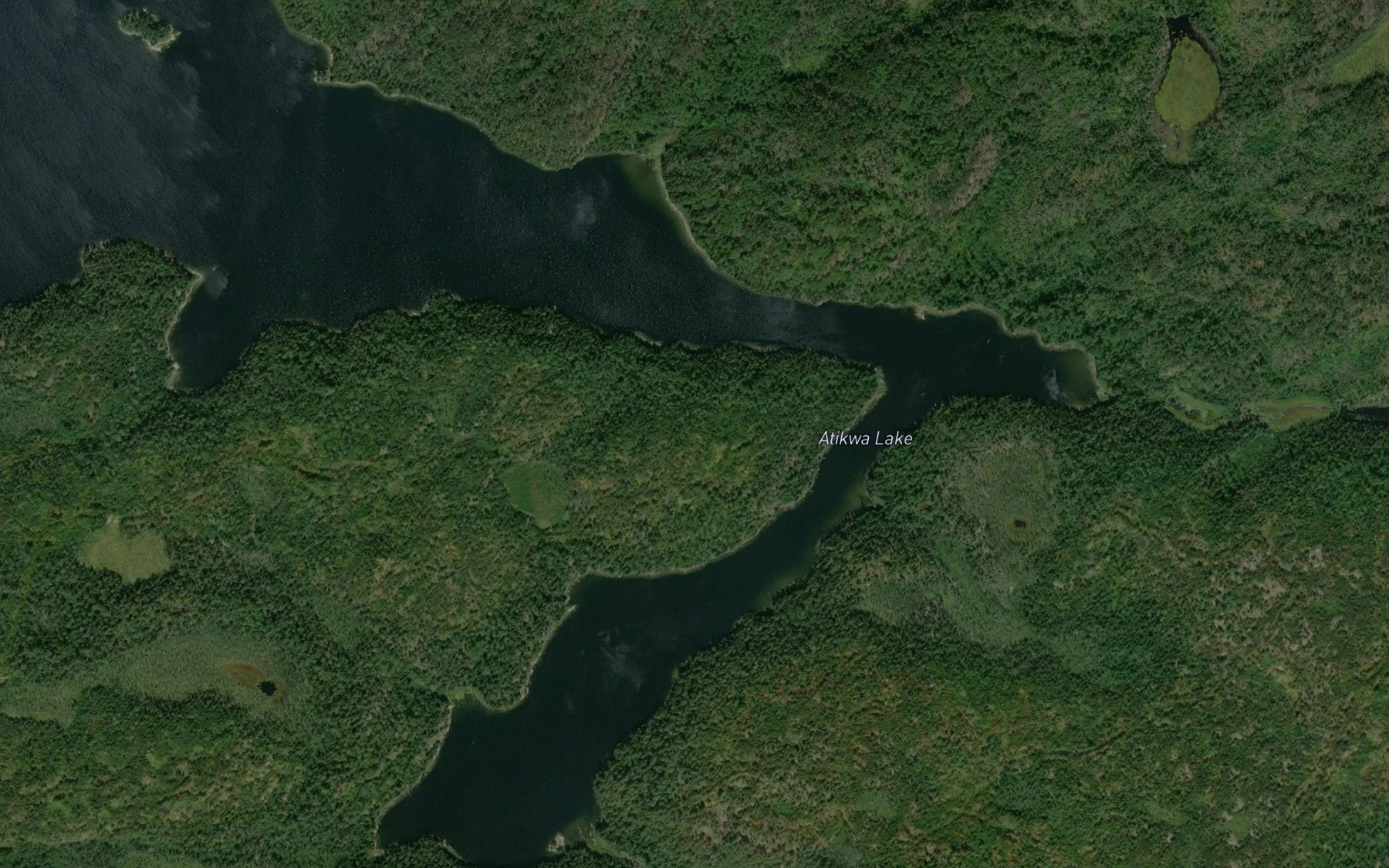 Satellite map of the Grapnel Creek