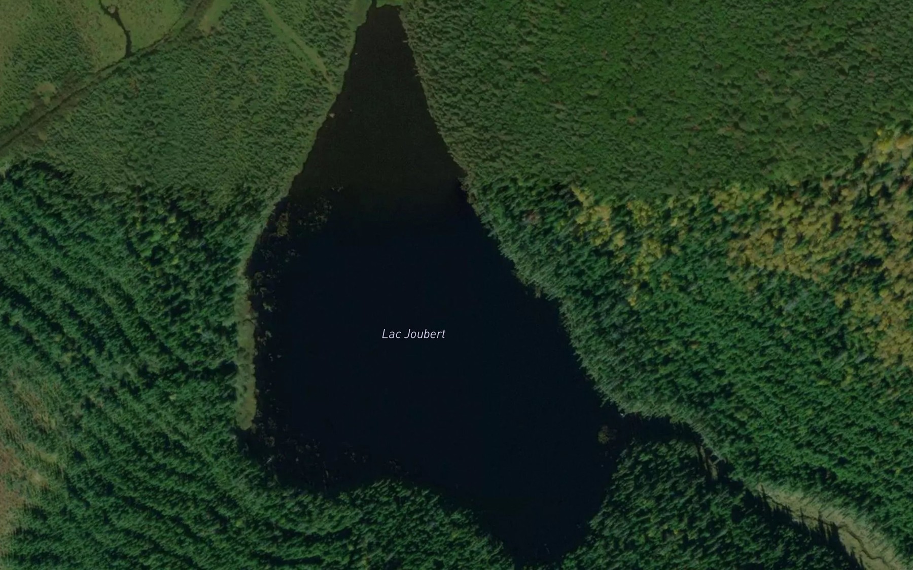 Satellite map of the Lac Joubert