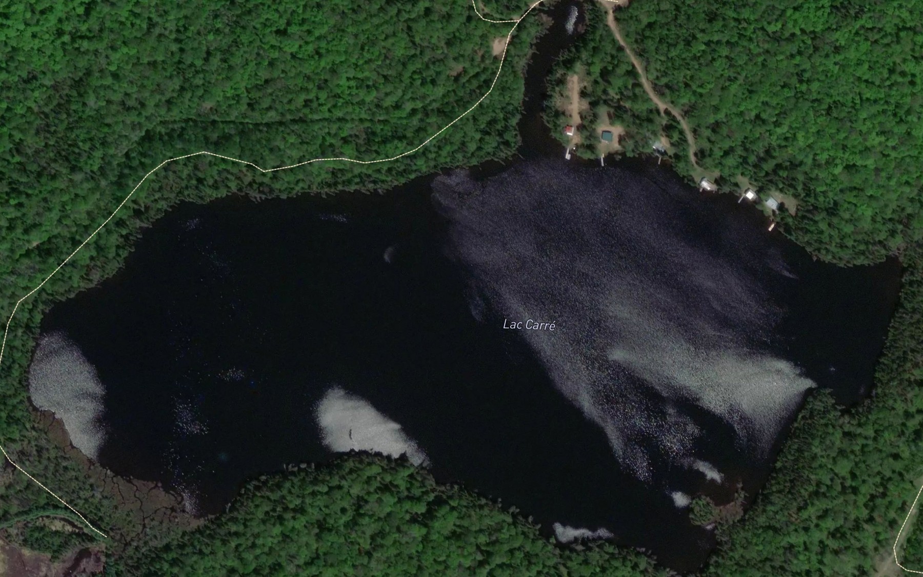 Satellite map of the Lac Carre