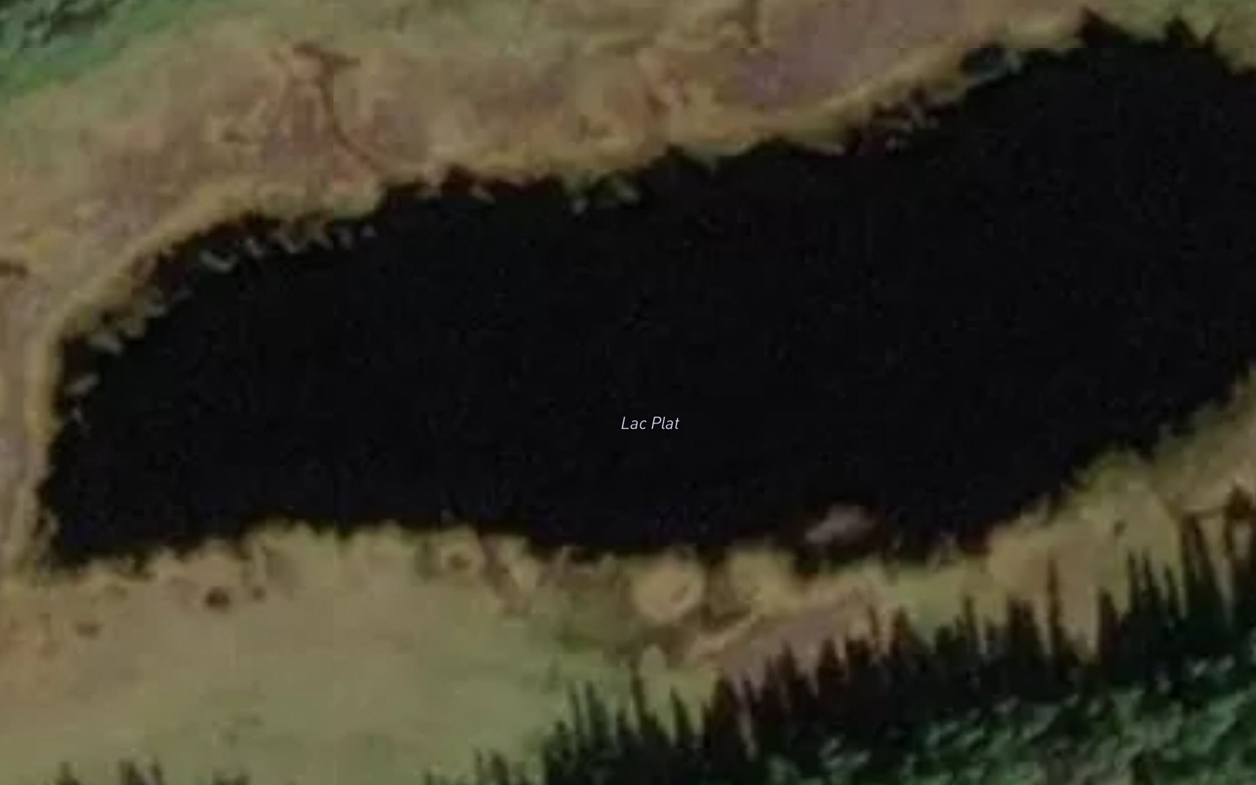 Satellite map of the Lac Plat