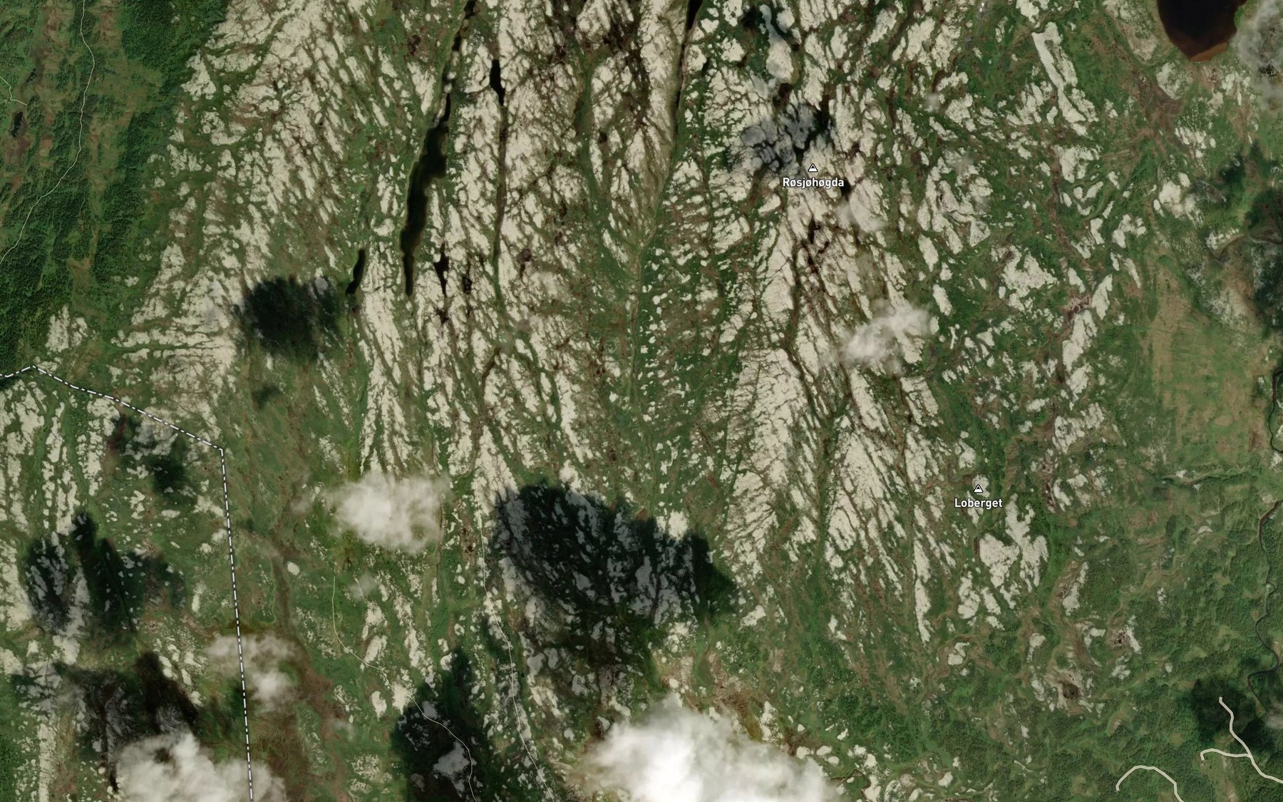 Satellite map of the Fallbekken
