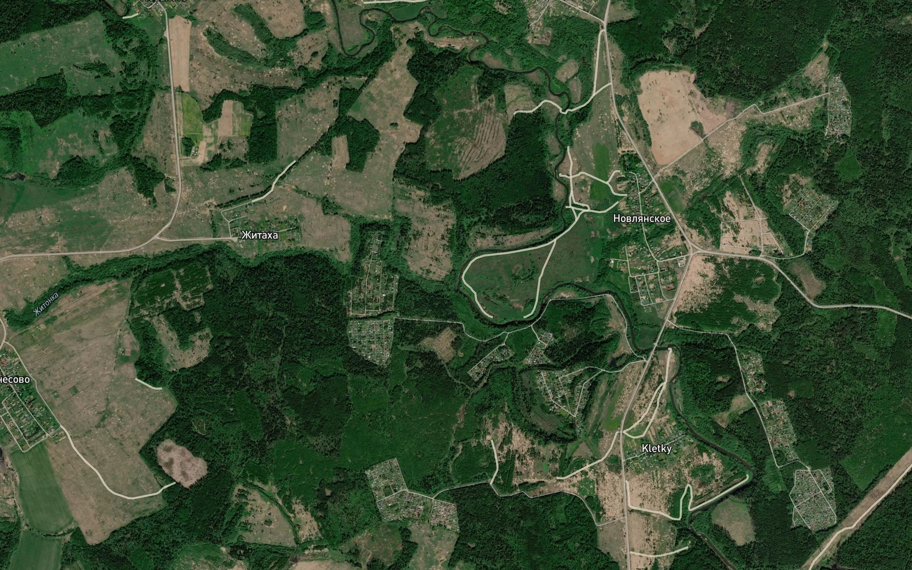 Satellite map of the Zhitonka