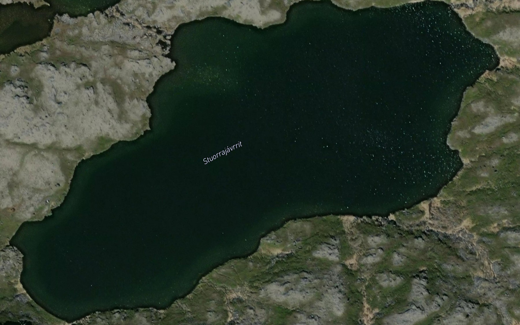 Satellite map of the Stuorrajavrrit
