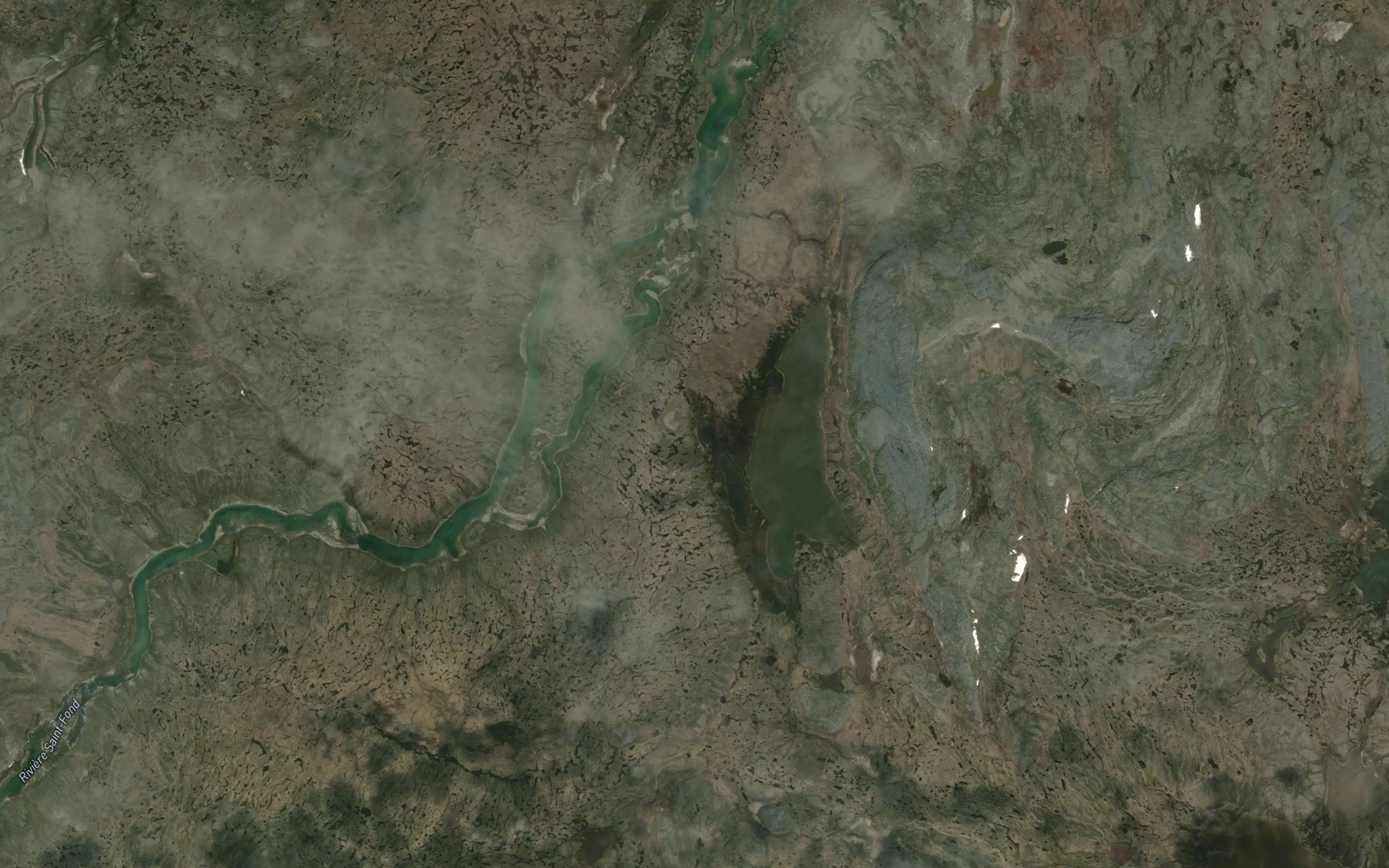 Satellite map of the Bras Aulassaq