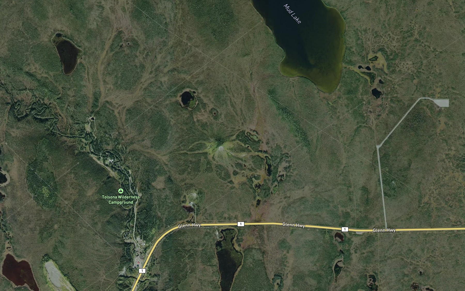 Satellite map of the Salt Spring