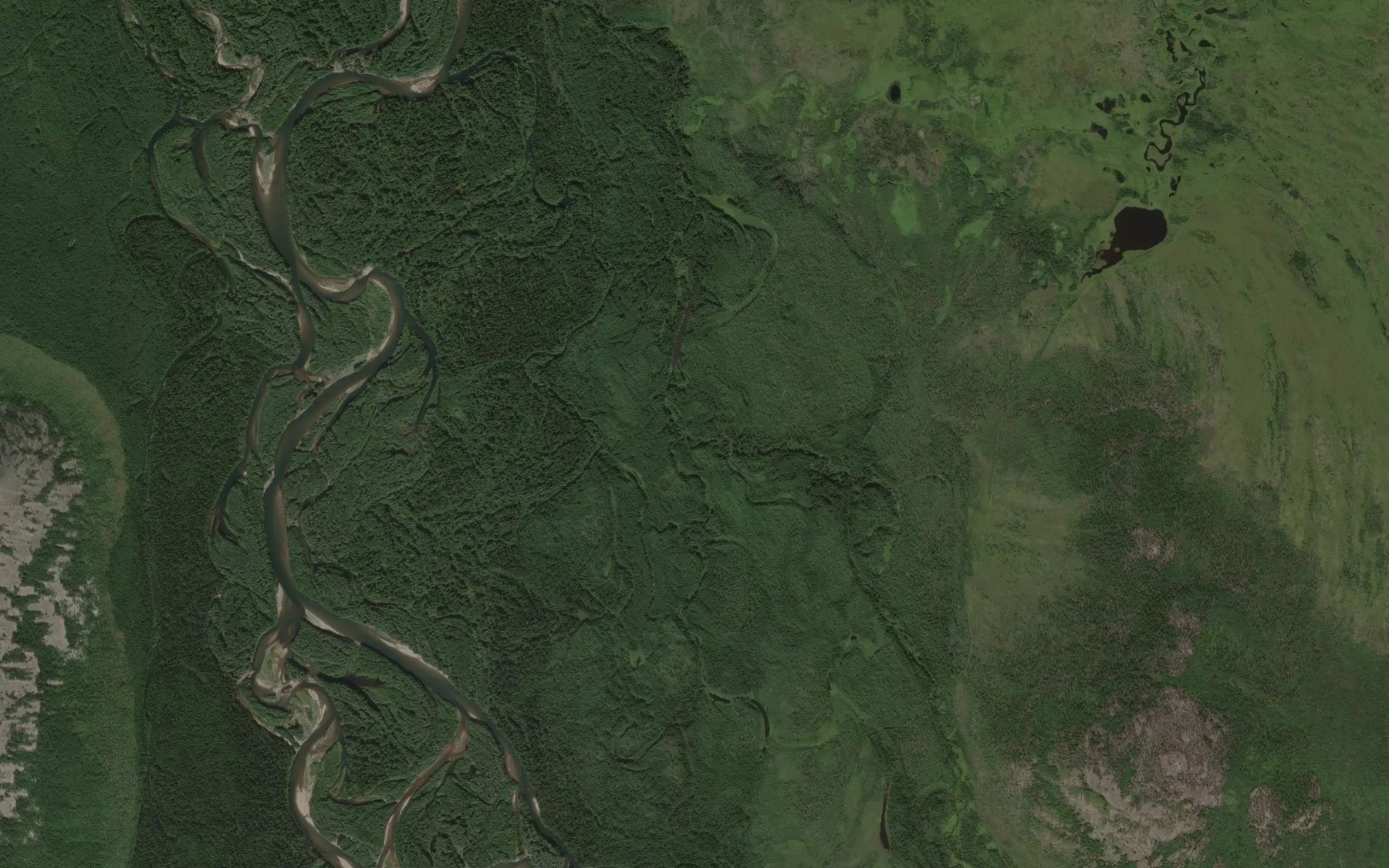 Satellite map of the Verkhniy Devikon
