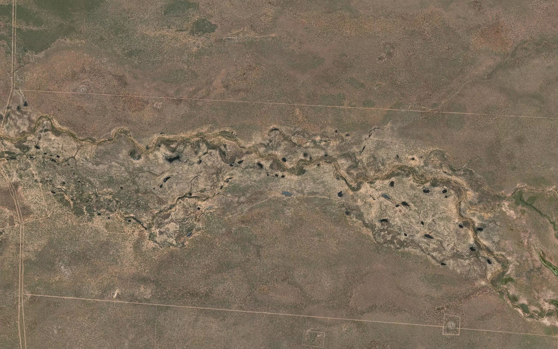 Satellite map of the Foote Creek