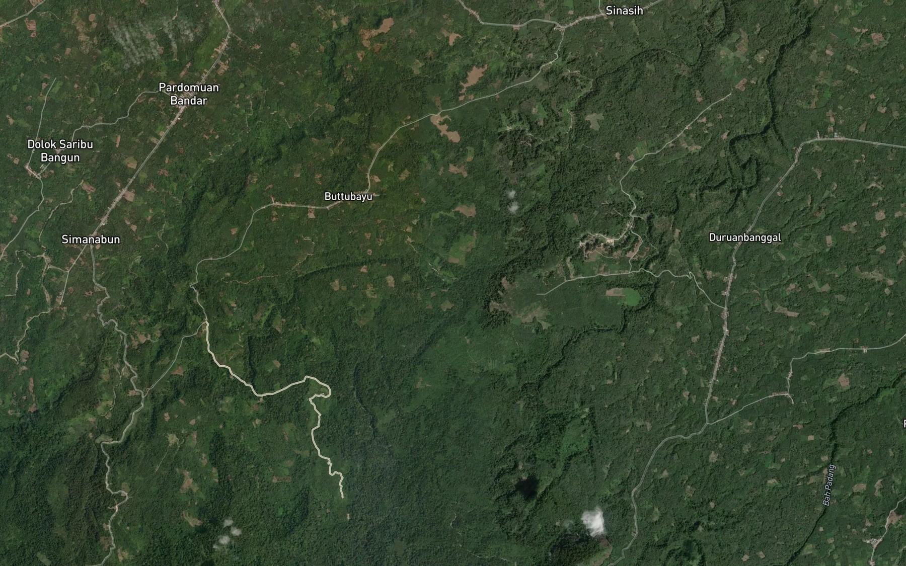 Satellite map of the Bah Hapil