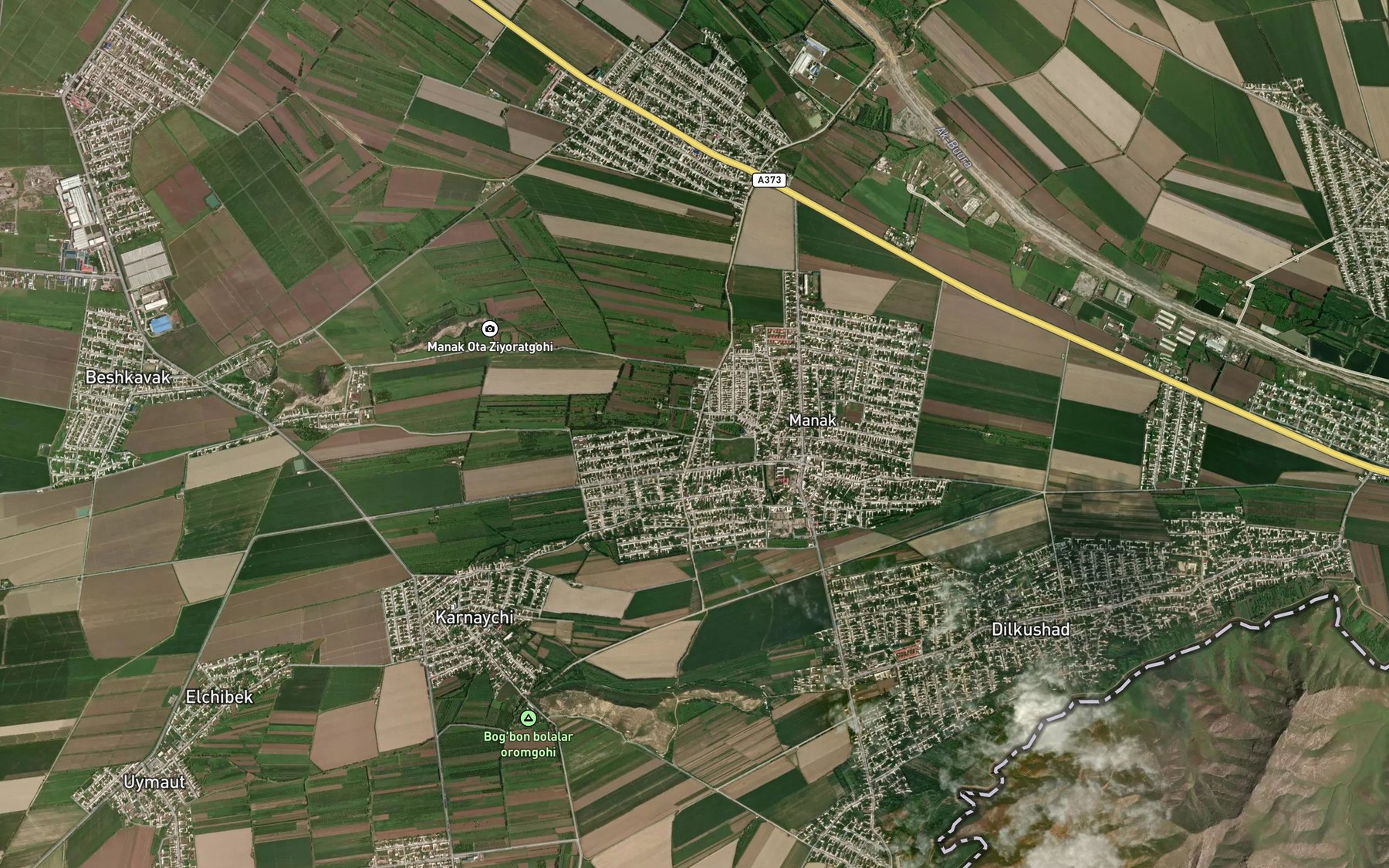 Satellite map of the Kanal Savay