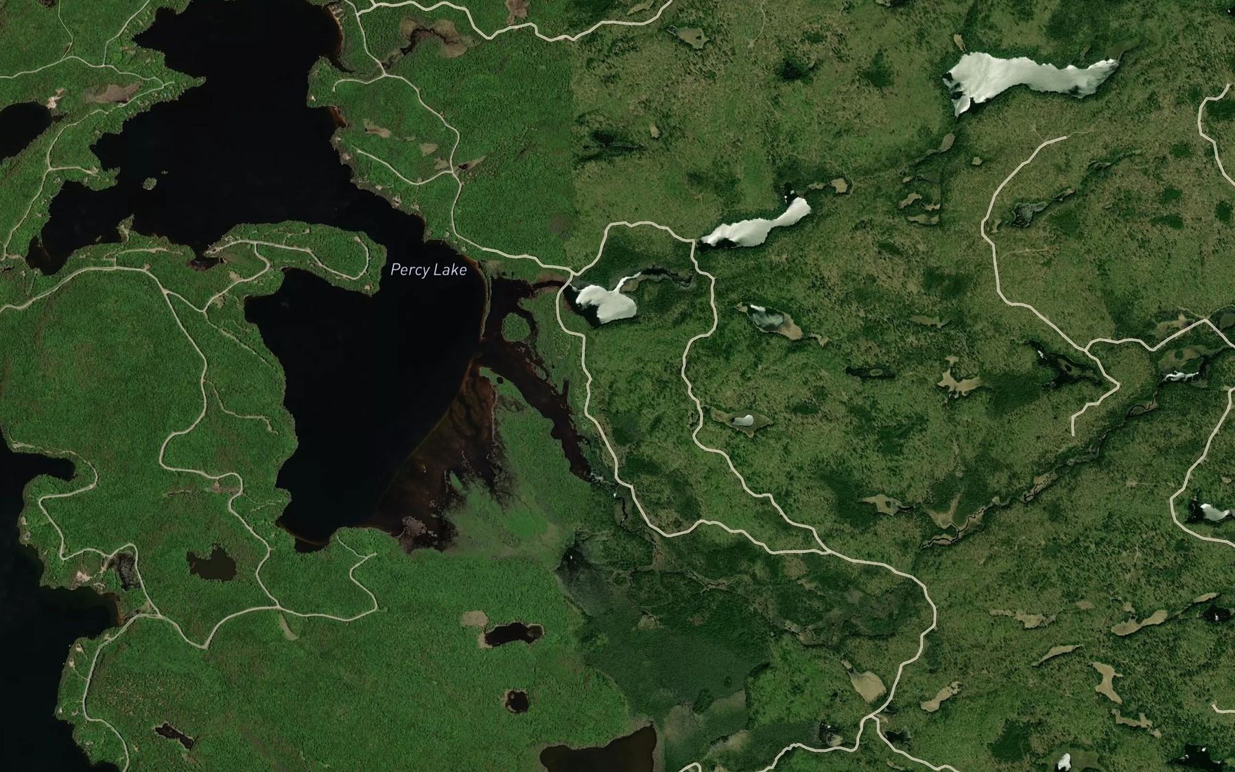Satellite map of the Boot Creek