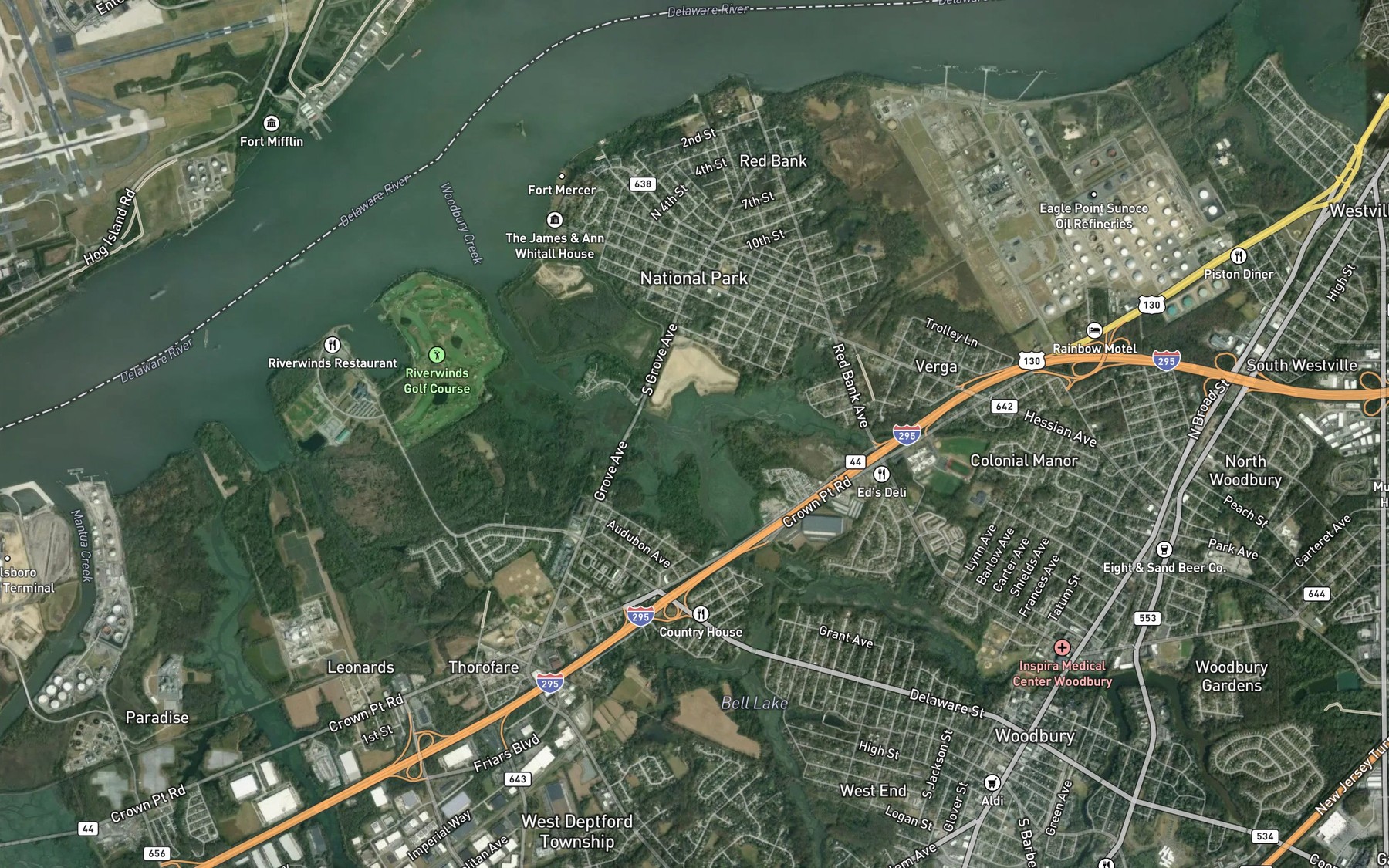 Satellite map of the Hessian Run