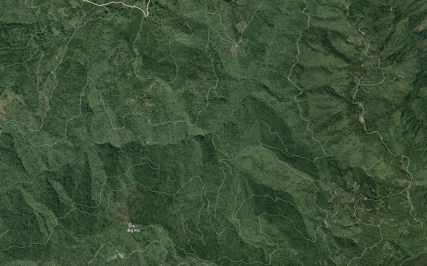 Satellite map of the Marshall Crossing Creek