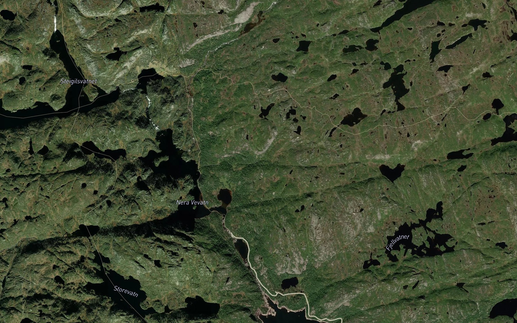 Satellite map of the Skraddarbekken