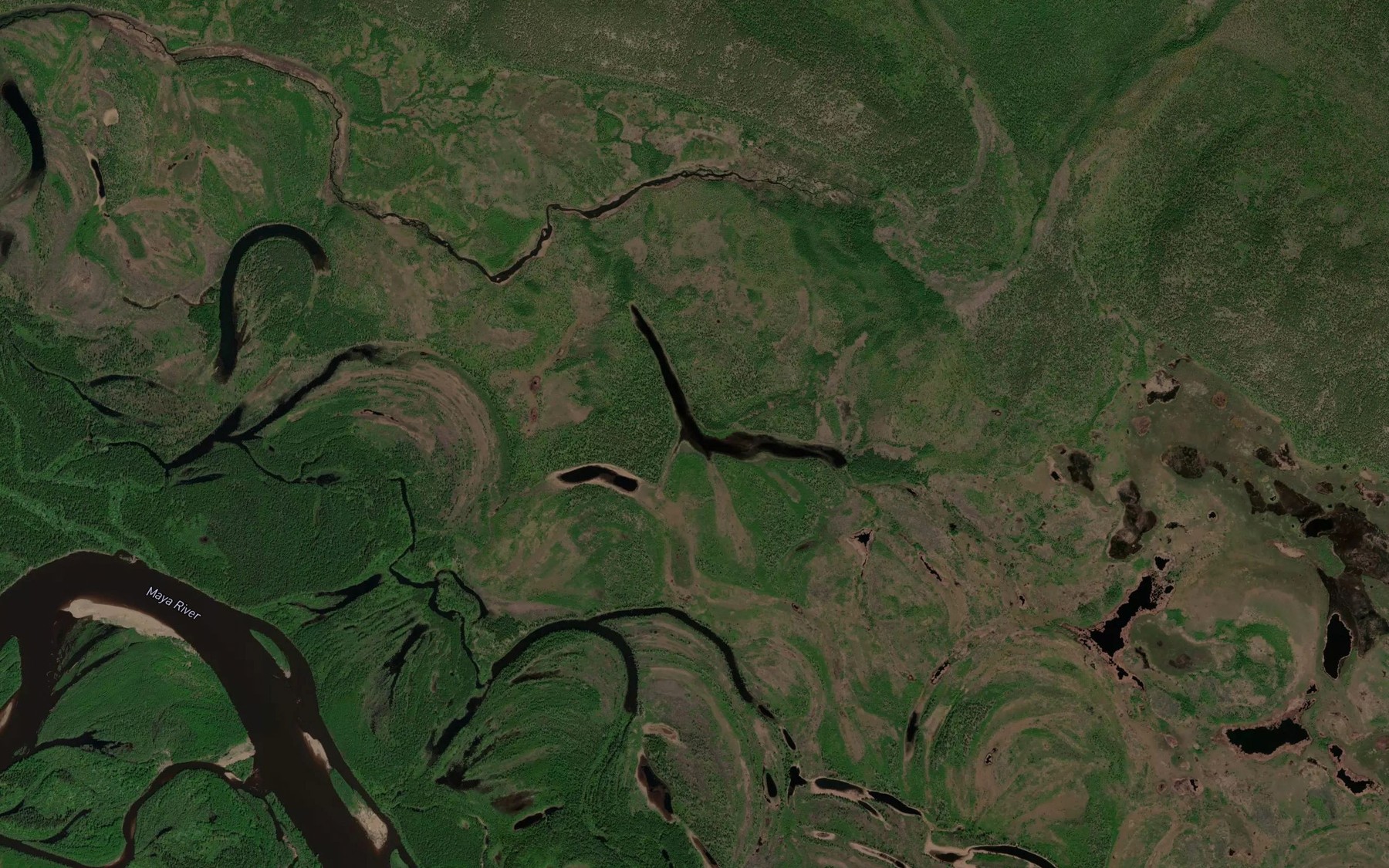 Satellite map of the Ozero Zakharovo