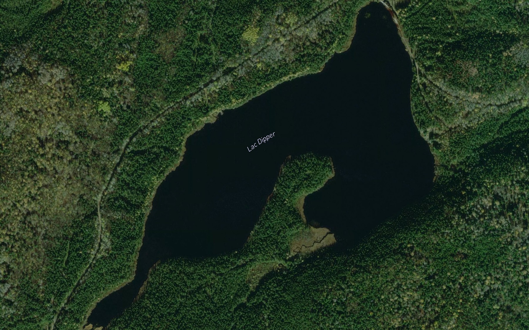 Satellite map of the Lac Dipper