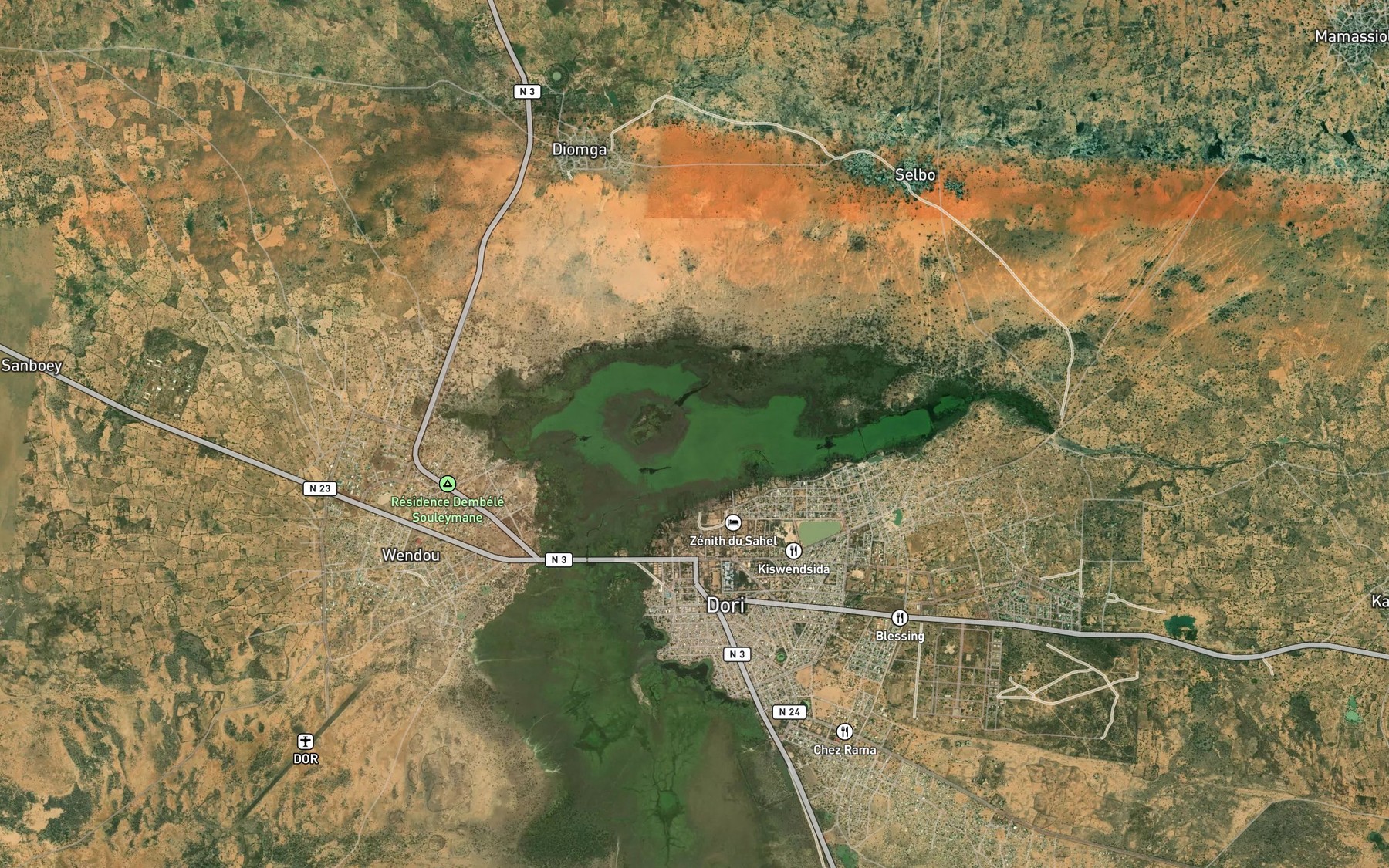 Satellite map of the Mare de Dori