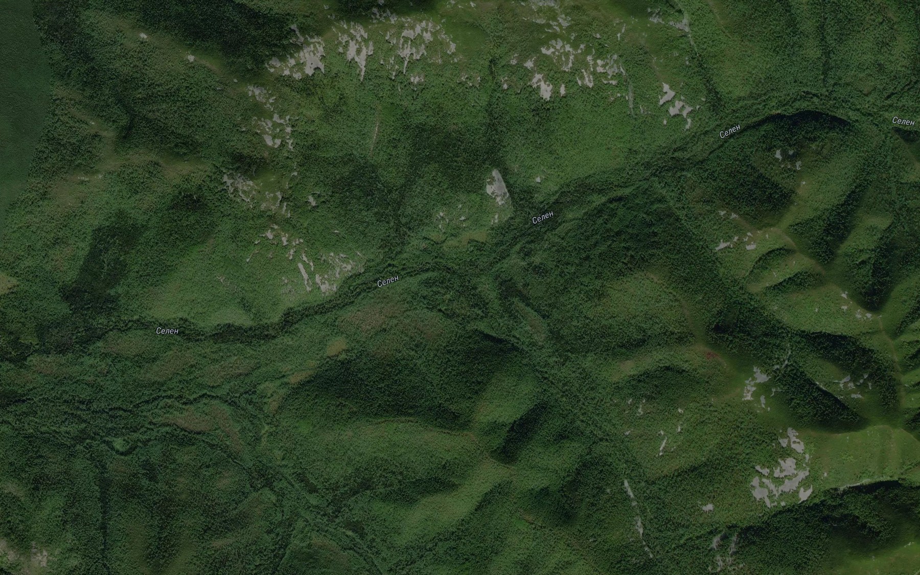 Satellite map of the Zverinyy