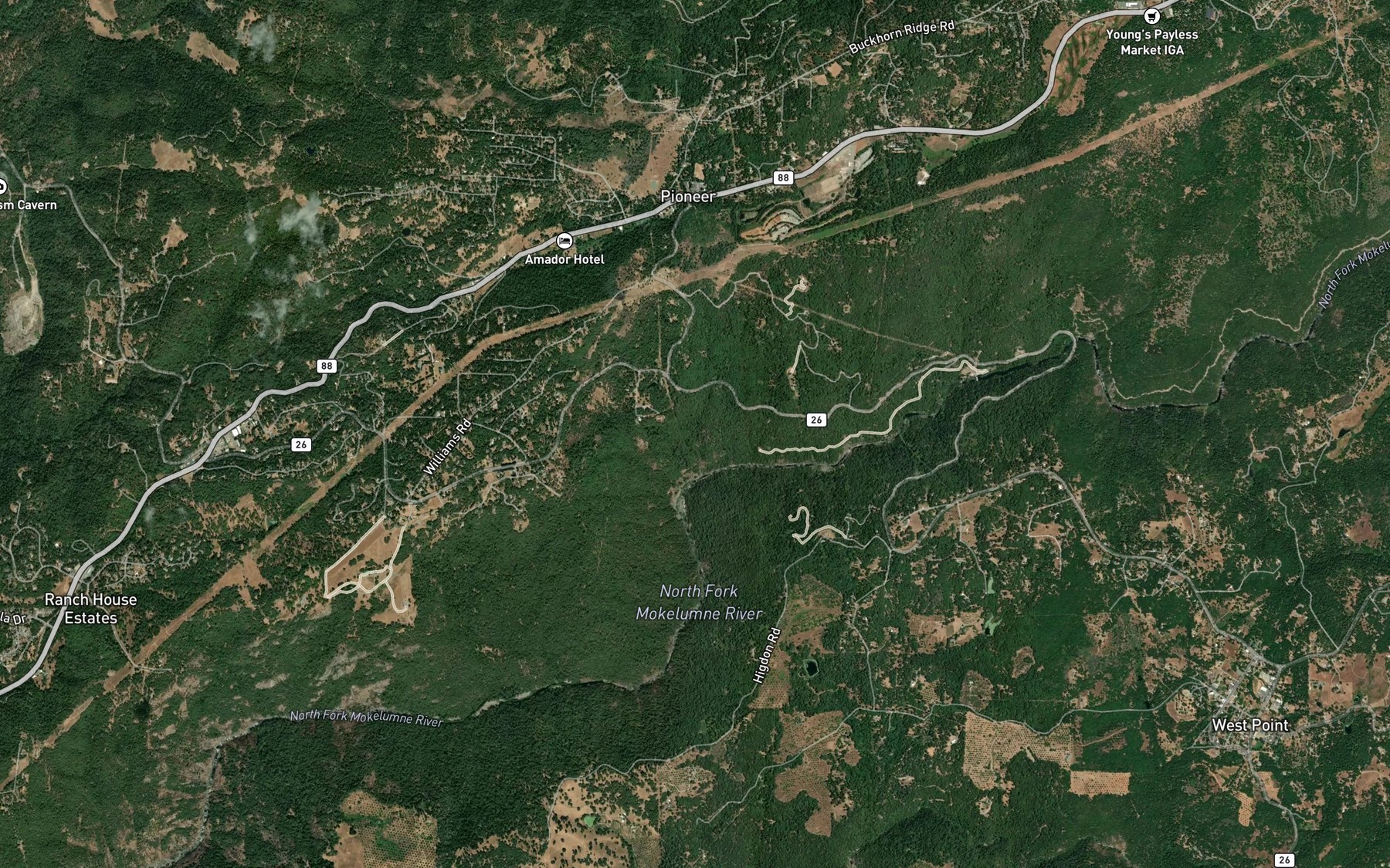 Satellite map of the Upper Standard Canal