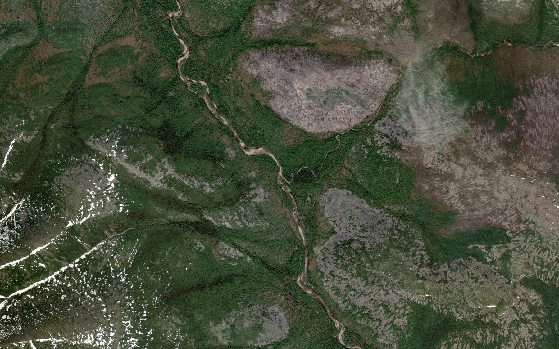 Satellite map of the Daldyn Pervyy