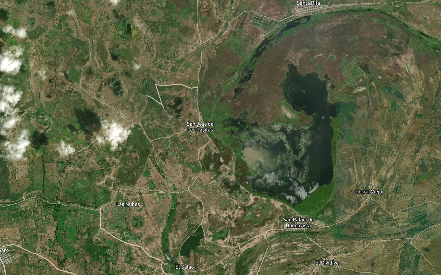 Satellite map of the Cano Renegado