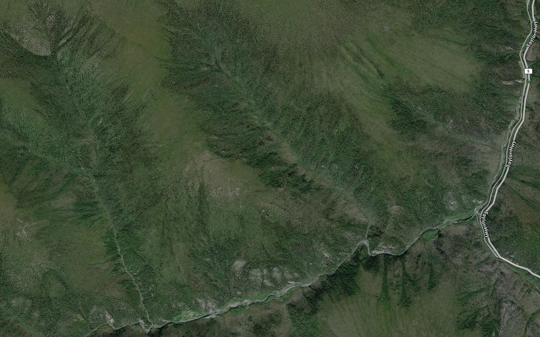 Satellite map of the Union Creek