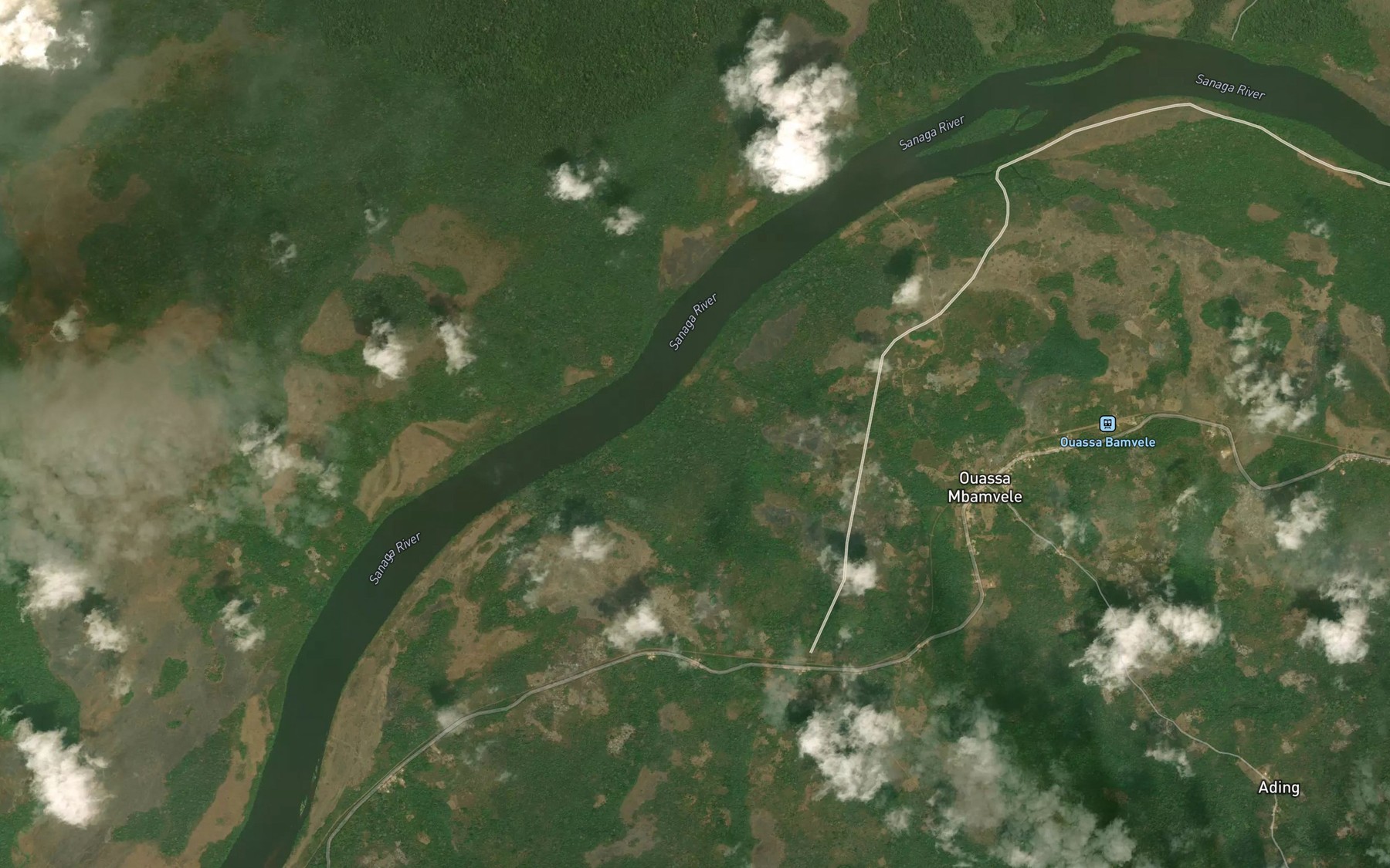Satellite map of the Njeme