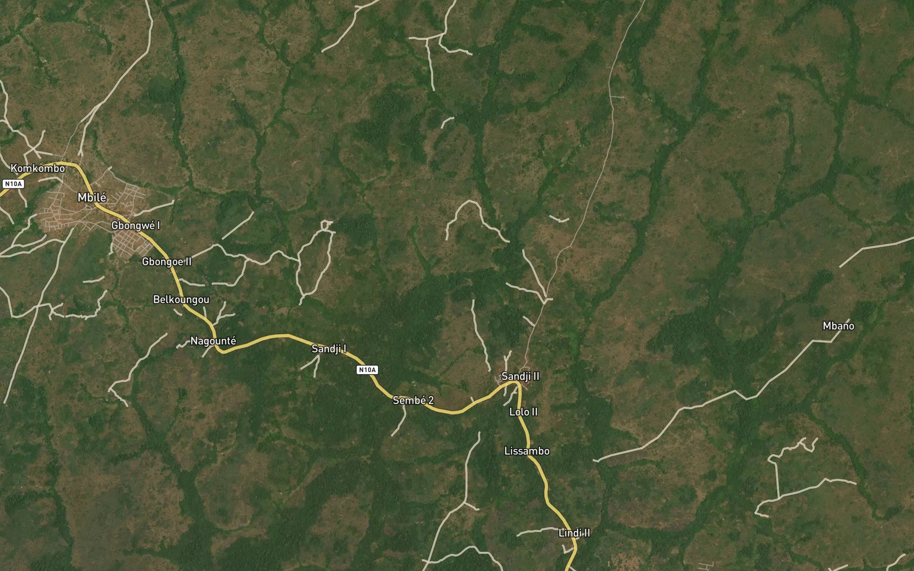 Satellite map of the Soye