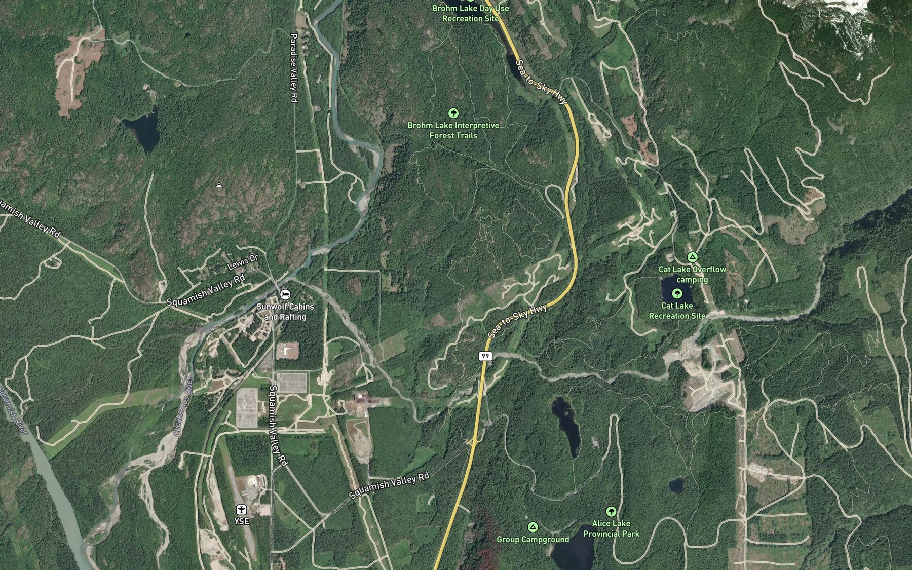 Satellite map of the Brohm River