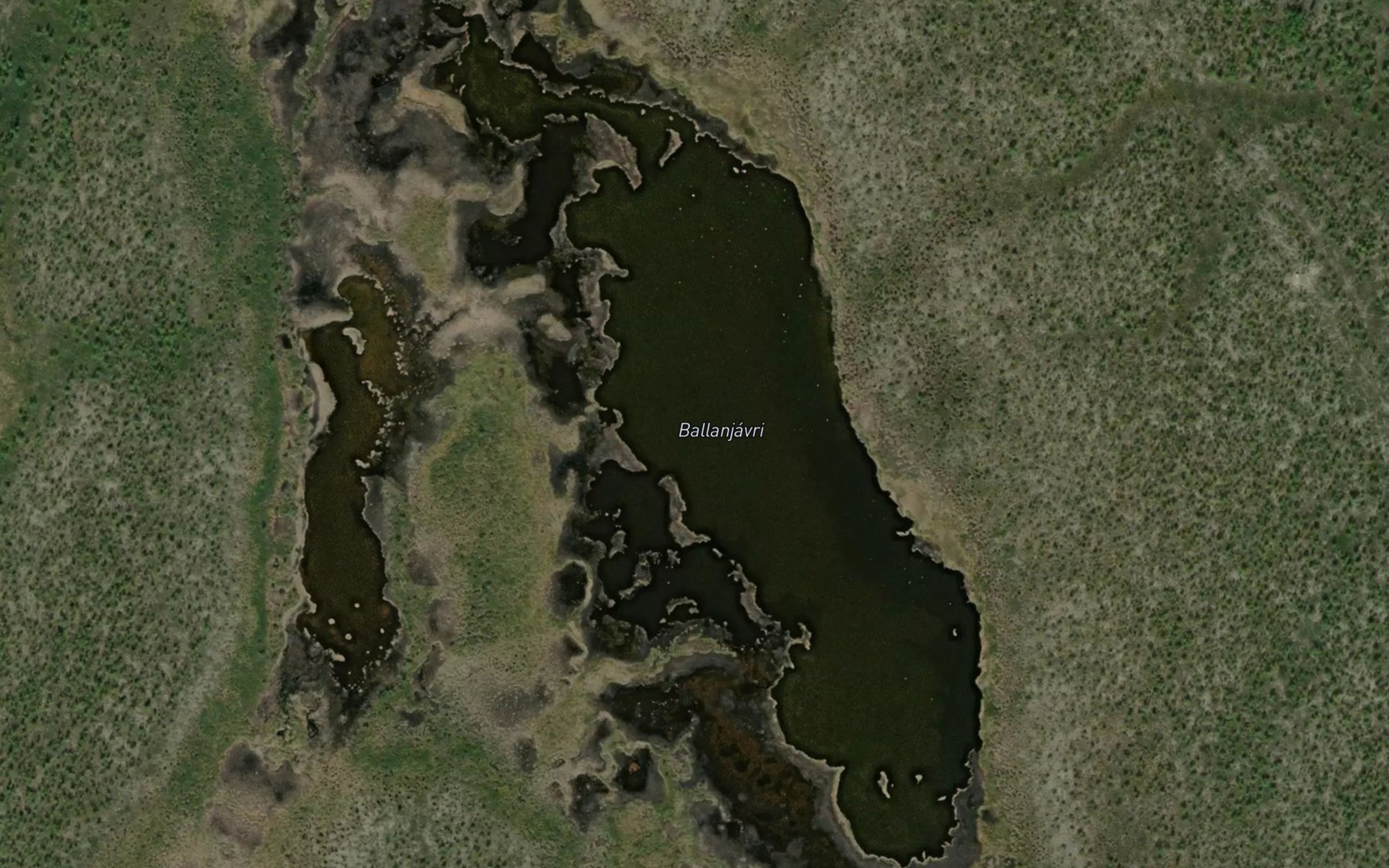 Satellite map of the Ballanjavri