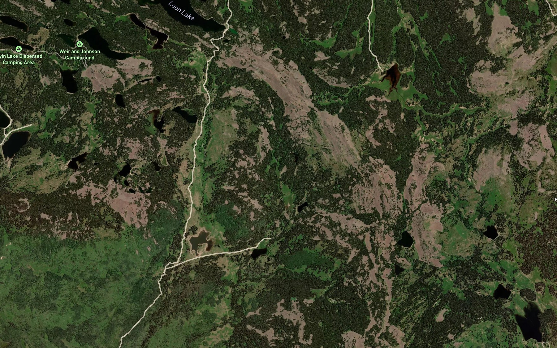 Satellite map of the Zig Zag Reservoir