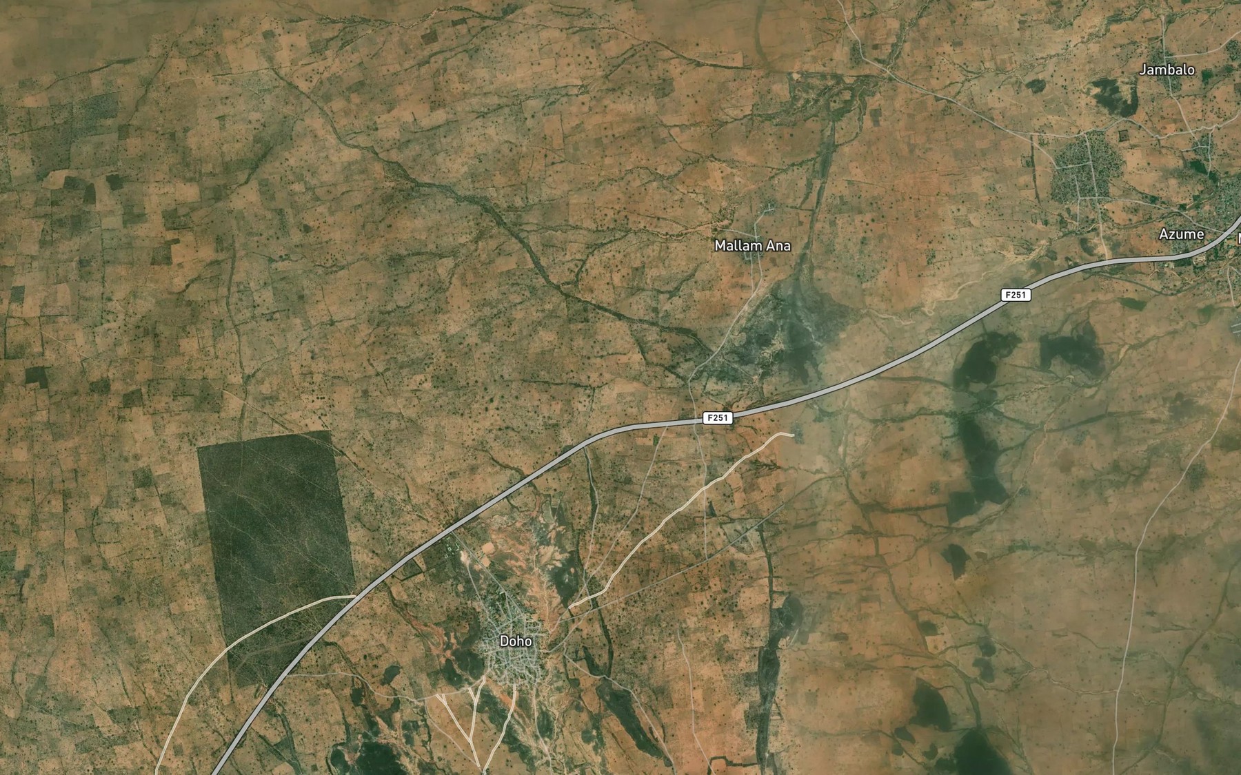 Satellite map of the Yelwa