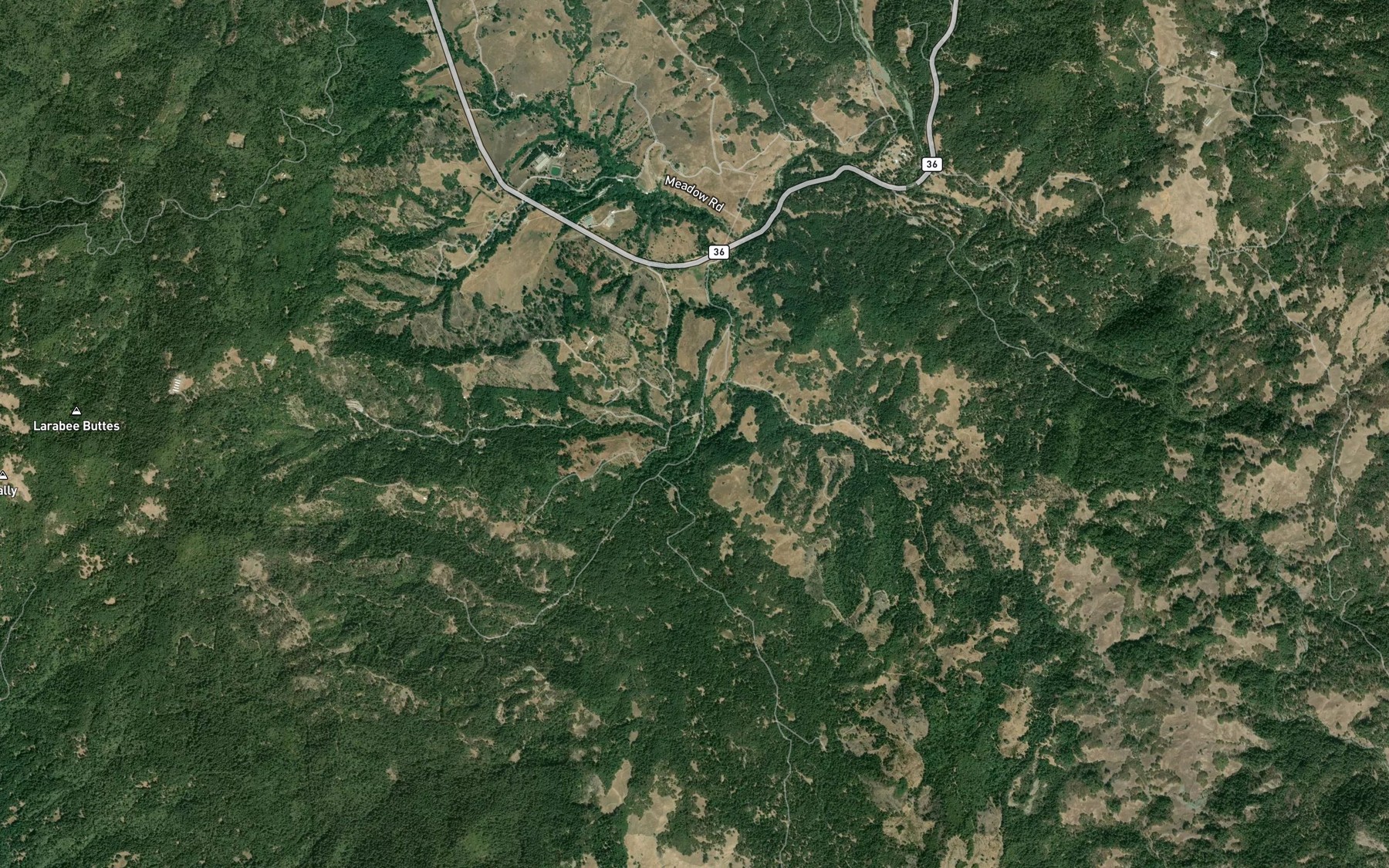Satellite map of the Swift Creek