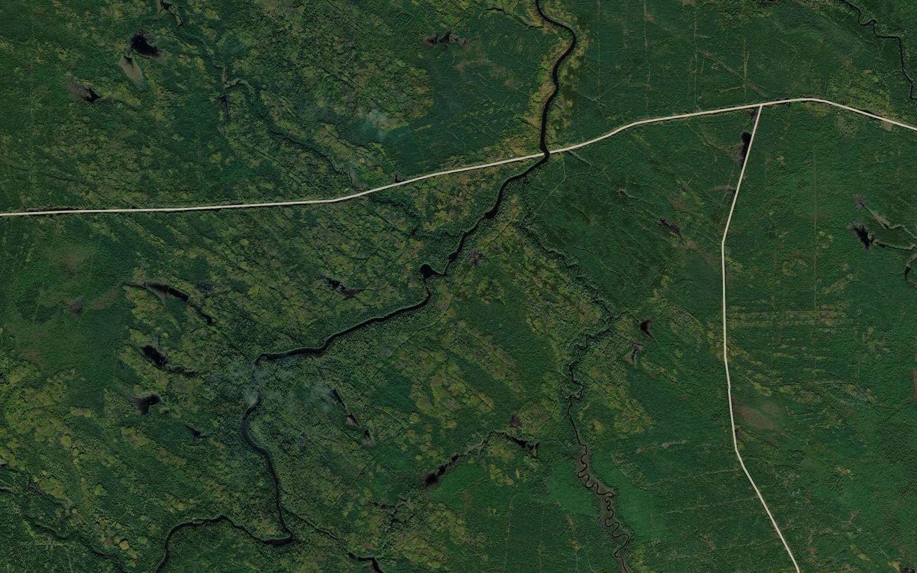 Satellite map of the Three Brothers Rapids