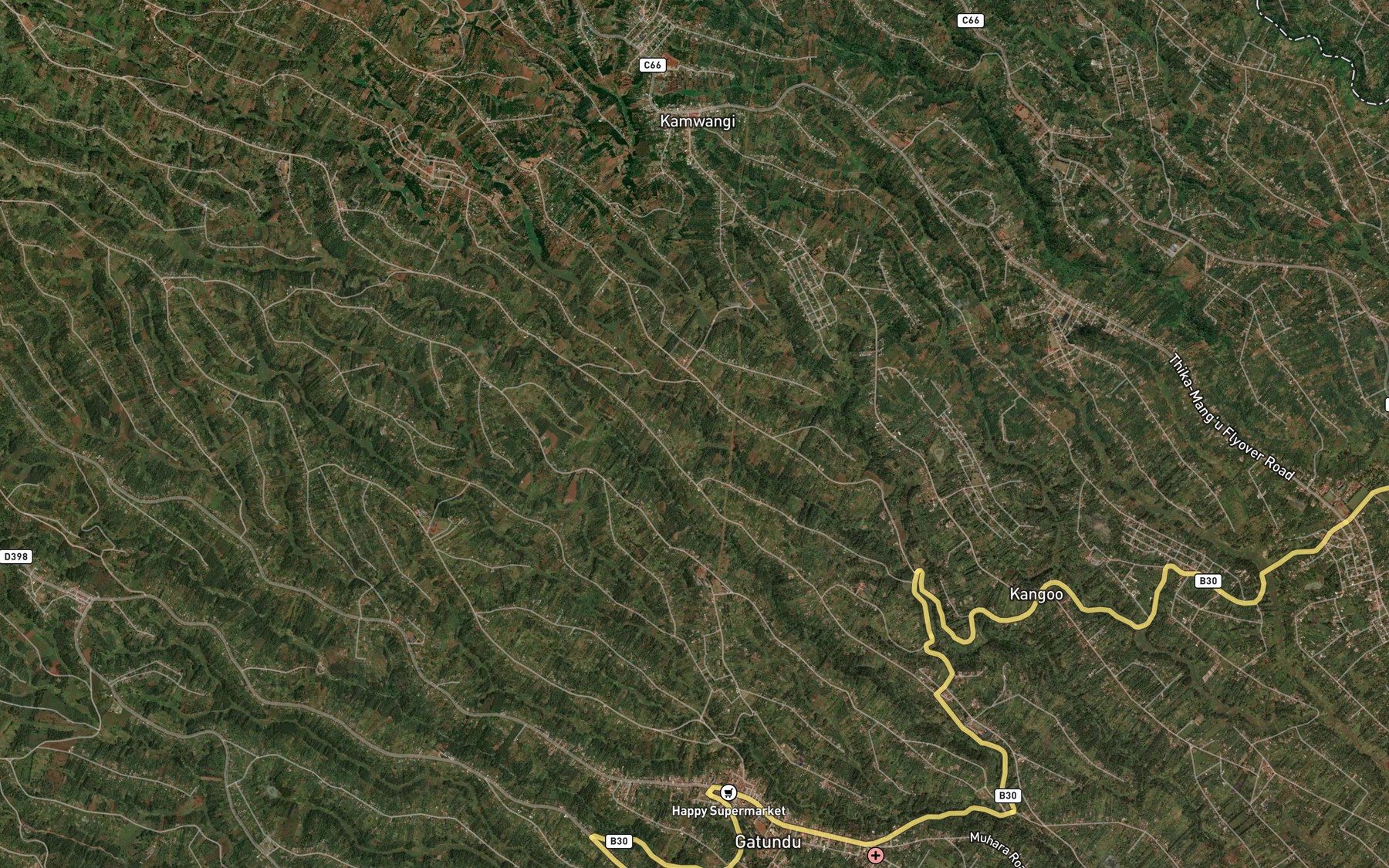 Satellite map of the Mandune