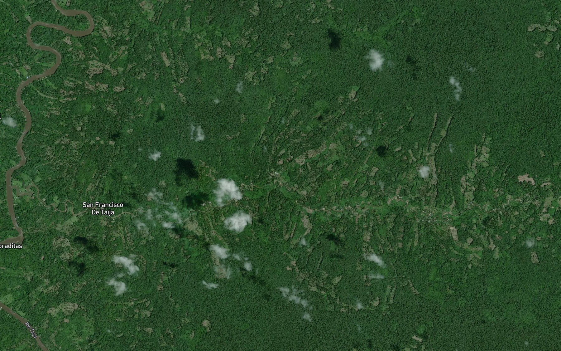 Satellite map of the Quebrada Martin Galvo