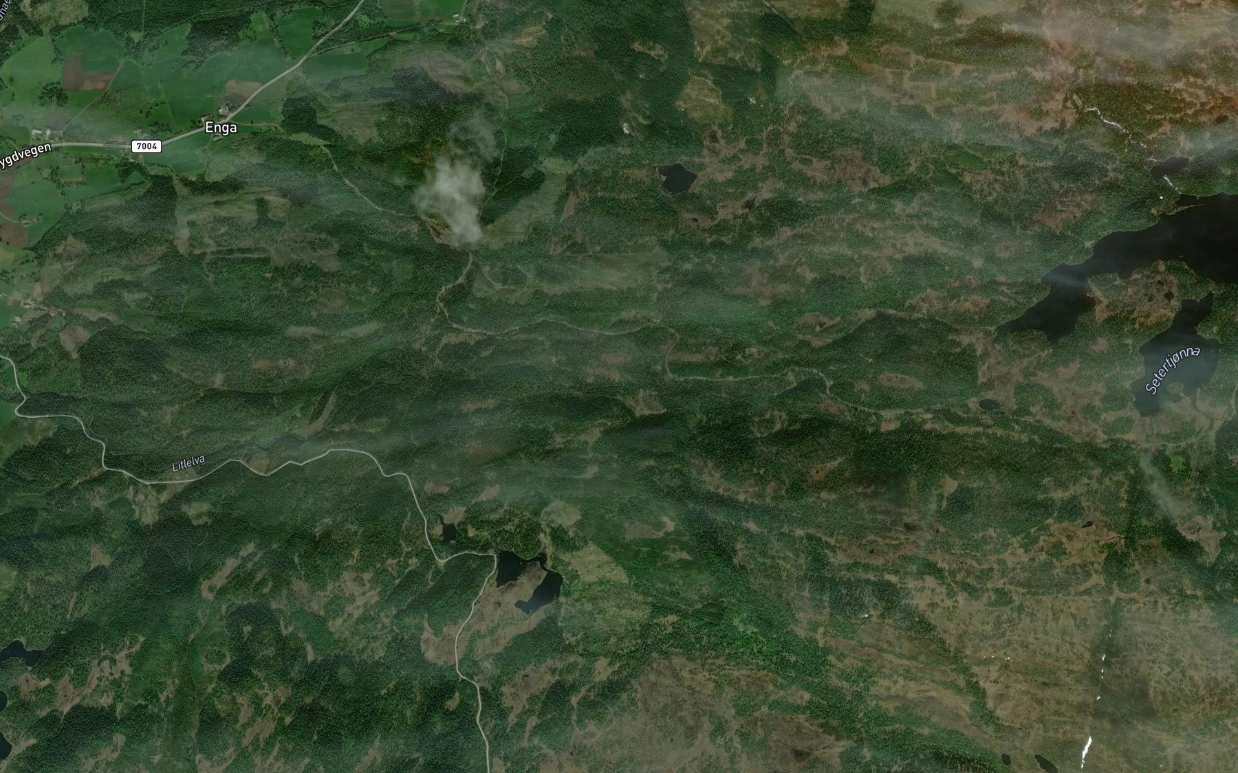 Satellite map of the Budalsbekken