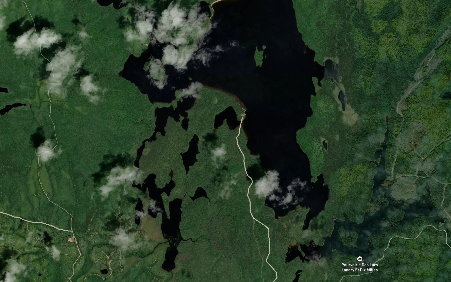 Satellite map of the Lac du Repos