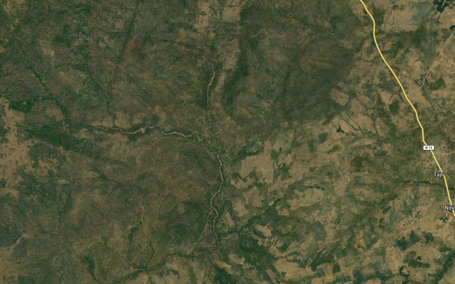 Satellite map of the Bianon