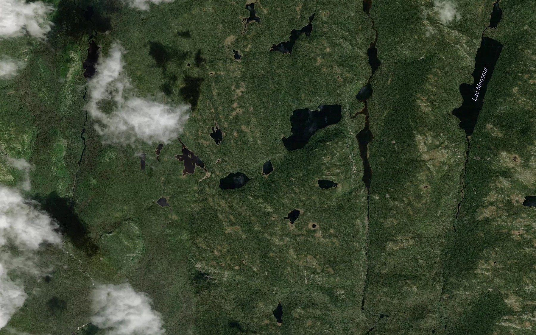Satellite map of the Lac Chola