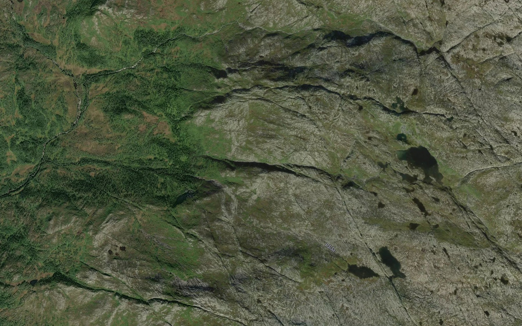 Satellite map of the Urdbekken