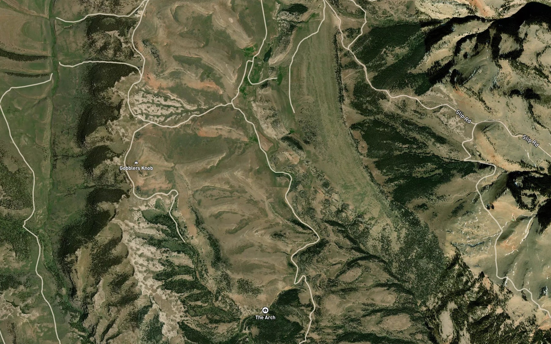 Satellite map of the Middle Spring